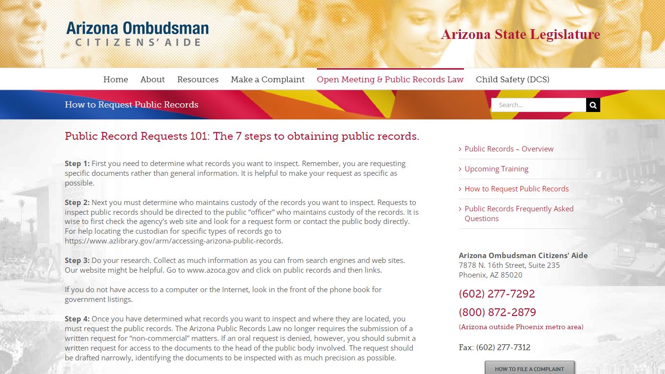 How to Request Public Records – Arizona Ombudsman